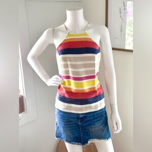 Trina Turk Shangri La Vina Sleeveless Halter Top Sz 2